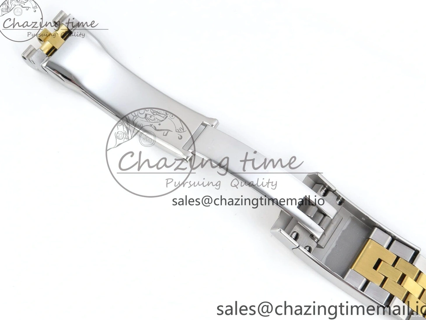 MiroTime 0109 Stretchable DateJust 36 126283RBR EWEF Best Edition Black Diamonds Dial on SS YG Jubilee Bracelet A 634